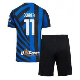 Inter Milan Joaquin Correa #11 Hemmakläder Barn 2024-25 Kortärmad (+ Korta byxor)